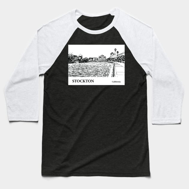 Stockton - California Baseball T-Shirt by Lakeric